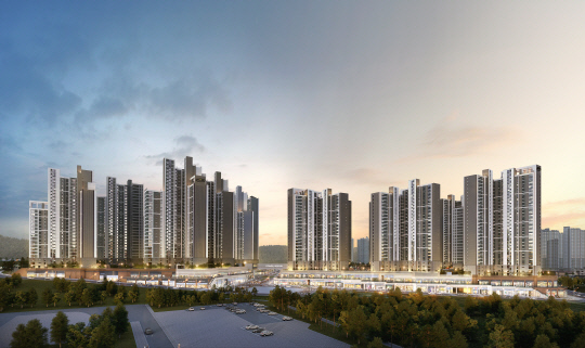 청주 동일하이빌 파크레인 투시도